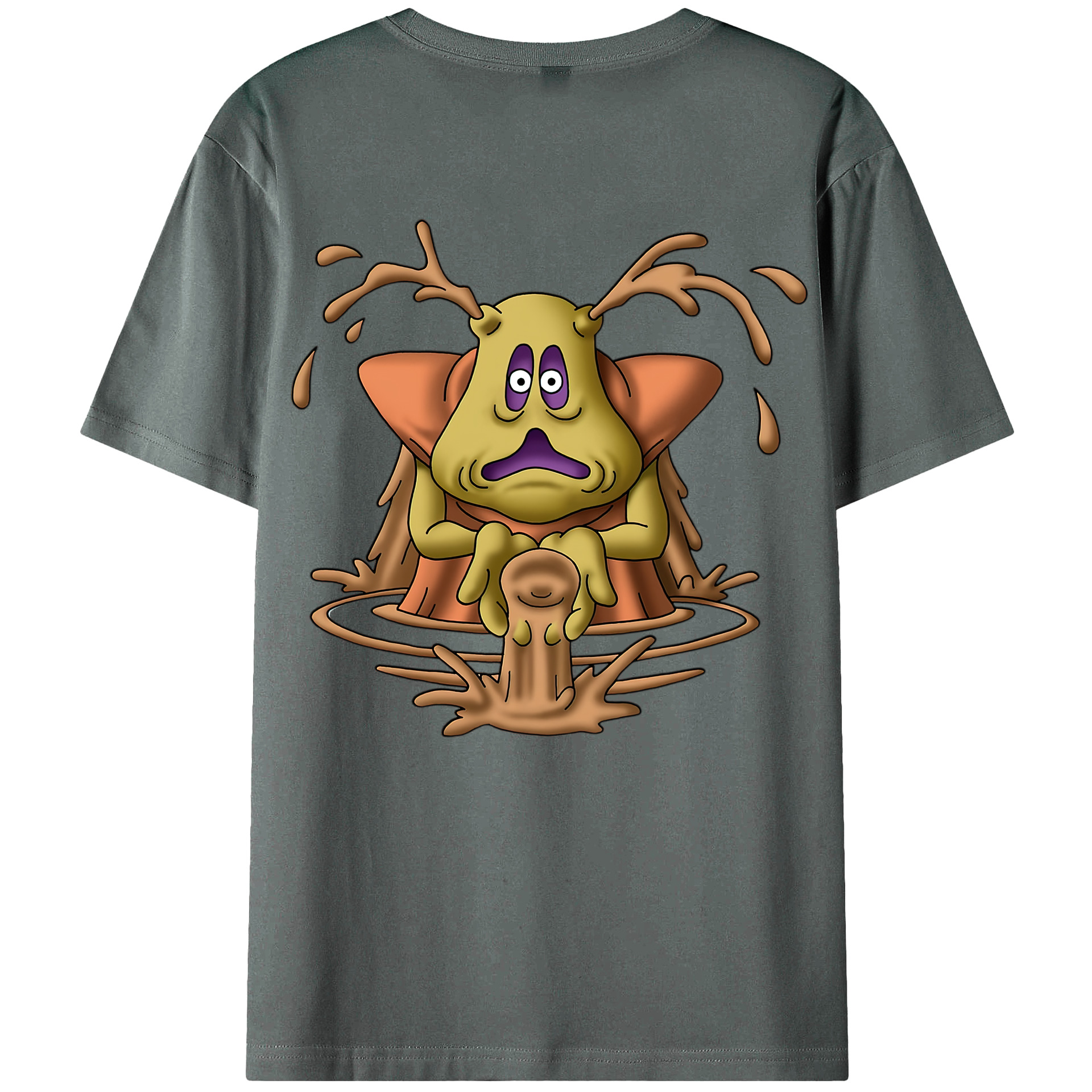 （画像用） ドラゴンクエスト Doragon Kuesuto Dragon Quest 綿100％ メンズ半袖Tシャツ（バックプリント） 通気性